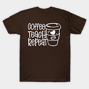 Coffee Teach Repeat T-Shirt